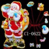 Wholesale santa hristmas window sticker