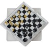Plastic chess with checker set