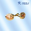 Wholesale Shining Jewellery Golden cufflink