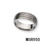 Wholesale Titanium, 8mm Grooved Band ring
