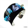 Wholesale 2011 new trendy fashion bangle with natural stone