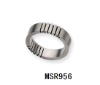 Wholesale Titanium, Black Accent, 6mm Band ring