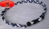 Wholesale Germanium 3 rope braided tornado necklace