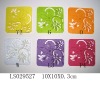 Wholesale Craft art easter laser coaster placemat felt table decoration