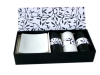 black/white candle gift set