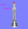 Battery Operated Candles with Silver Tone Candle Holders