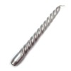 Wholesale Metallic Silver Spiral Taper Candle