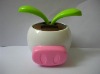 Wholesale middle solar flower .solar flower pot,solar sunny flower nodding toys factory