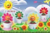 Wholesale solar toy flip flap solar flower