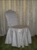 Wholesale bosi damask chair cover with swag bottom