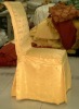 Wholesale marble damask chair cover with pleat