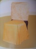 Wholesale damask chair cover with pleat
