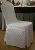 Wholesale white check chair cover