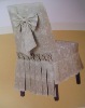 Wholesale damask chair cover with pleat