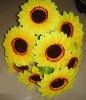 Wholesale vivid artificial silk flowers(6245),sunflower