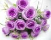 Wholesale Artificial flower/artificial plant--silk purple rose