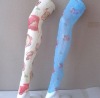 Wholesale sexy ladies silk pantyhose/flower pattern slik pantyhose/white pattern pantyhose