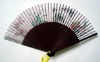 Wholesale Chinese Art Silk Bamboo Fan Flower
