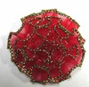 Wholesale 2010 new fashion artificial iron-on brooch flower