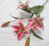 Wholesale Artificial flower/artificial plant--Silk single flower-lily-pink