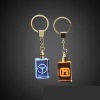 Wholesale crystal led flashlight keychain