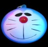Fashion pvc led flashlight keychain animal led keychain cat key ring advertising key chain