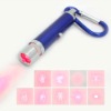 Wholesale wholesale!5in1 LED with Carabiner Laser Point Mini keychain light Flashlight led light