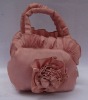 flower silk cosmetic bag