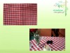 Wholesale pvc coated with plaid tablecloth