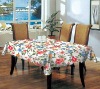 Wholesale Colored PVC oval printed tablecloths