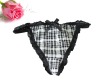 Wholesale hot selling chequer underwear panty thong