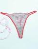 trandparent mesh sexy T-back thong panty