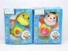 Wholesale baby plush rattle with light and music