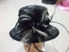 party fashion feather women flower church hat MH-0223