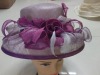 party fashion feather lady's church hat MH-0213
