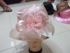 party fashion feather women flower church hat MH-0222