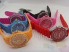6 color gems quartz fashion silicone watch
