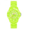 Yellow silicon watch
