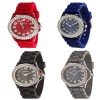 Wholesale geneva silicone watch