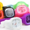 Wholesale round face silicone watch