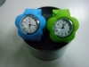 Wholesale flower Slap Silicon Watch (CH10191)