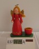 Arts craft wood christmas candle holder