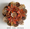 Wholesale Pinecone Wreath candle holer