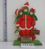 Wholesale Christmas season decoration wood candle holder