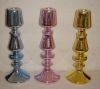 Wholesale silver vacumn glass candle holder