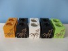 Wholesale wooden hand-crave candle holder ( bamboo group )