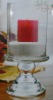 Wholesale christmas handmade glass hurricane pillar candle holder