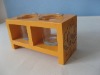 Wholesale wooden hand-crave candle holder ( flower )