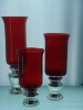 Wholesale red glass candle holder
