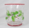 Wholesale crackle glass candle holder